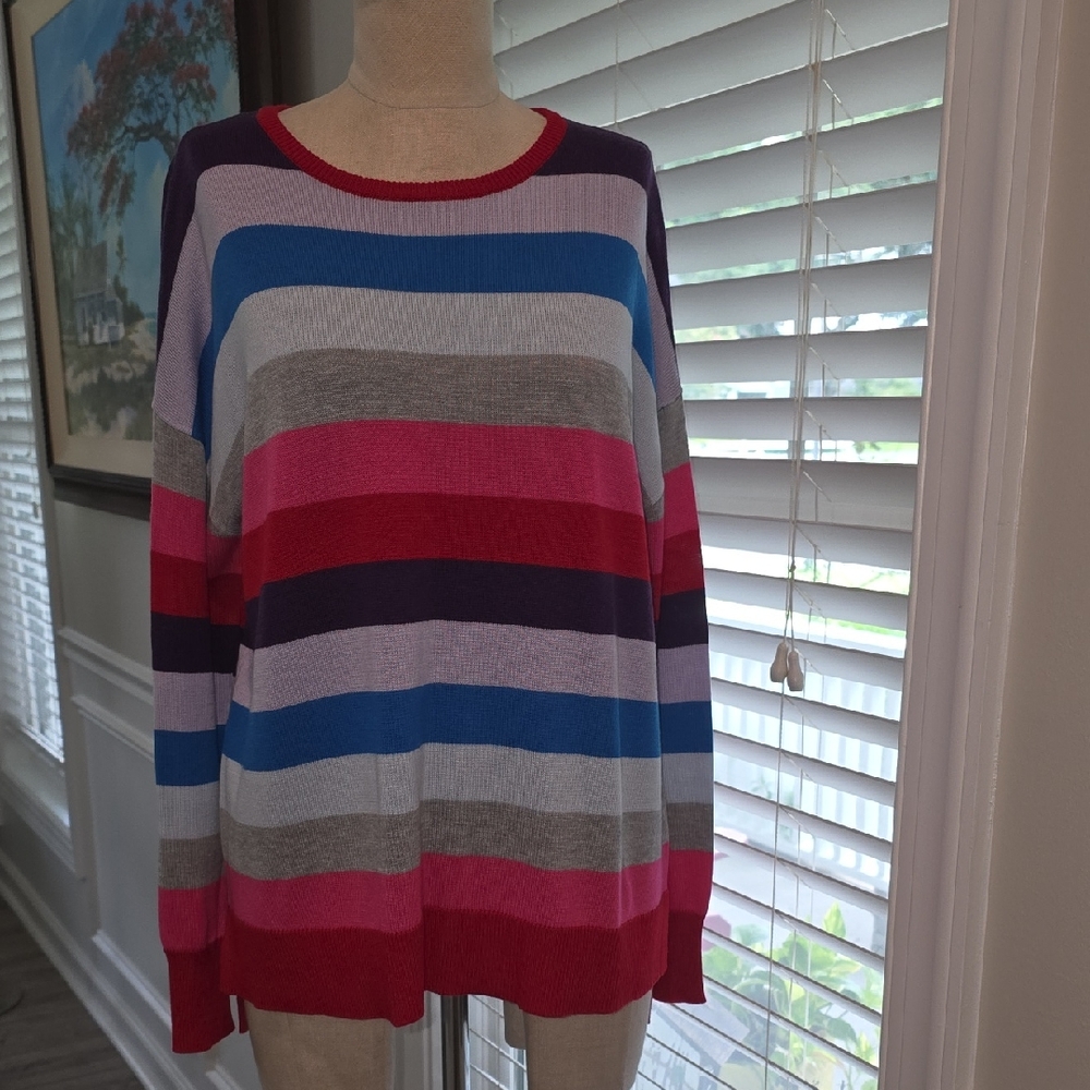 Colorful Striped Women's Sweater
